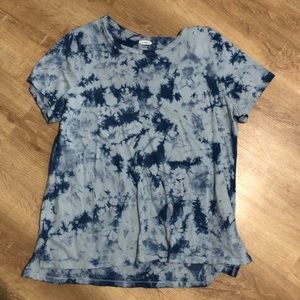Old Navy Blue Ti-Dye Top